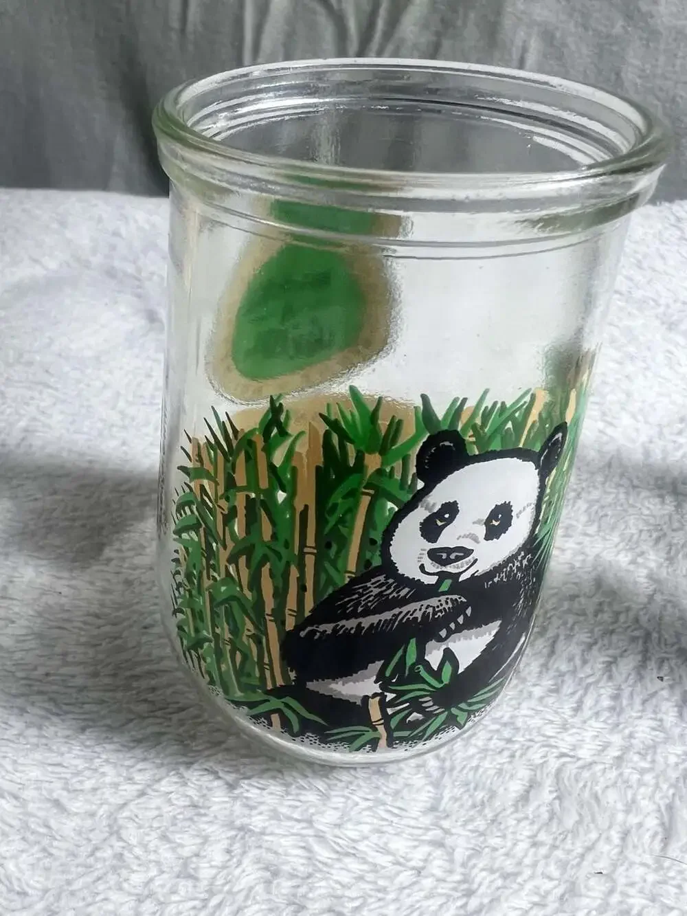 Set of 6 Vintage Welch's Jelly Jar Glasses Featuring Animals and Characters